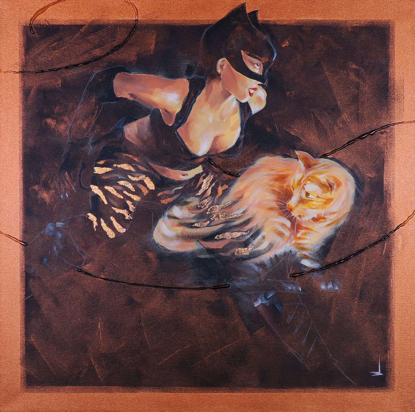 SH_Catwoman_60x60_Acrylic_On_Canvas