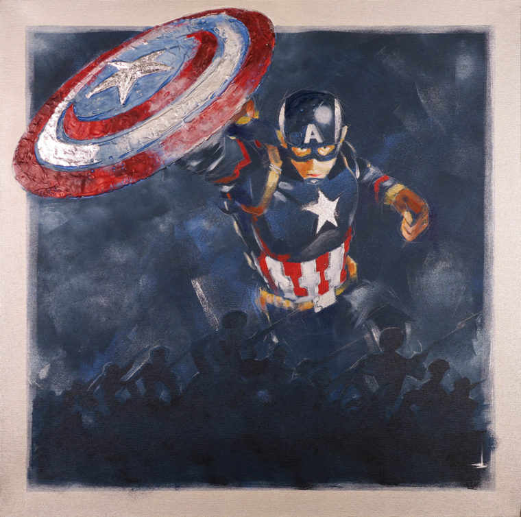 SH_Captain_America_60x60_Acrylic_On_Canvas